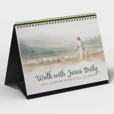 Walk with Jesus Daily - art & scripture inspirational calendar