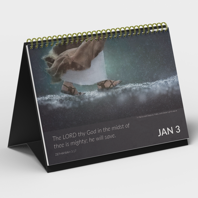 Walk with Jesus Daily - art & scripture inspirational calendar