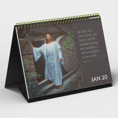 Walk with Jesus Daily - art & scripture inspirational calendar