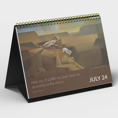 Walk with Jesus Daily - art & scripture inspirational calendar