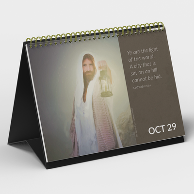 Walk with Jesus Daily - art & scripture inspirational calendar